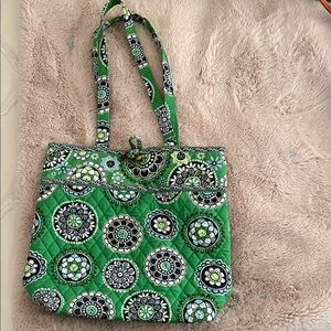 Vera Bradley Green Floral Tote